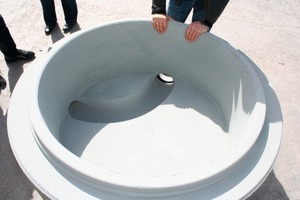  Fig. 9 Manufactured manhole base at  Rinninger. 