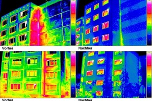  Abb. 7 Vorher/Nacher-Darstellungen zeigen beeindruckend den Erfolg nachträglicher Wärmedämm-Maßnahmen. 