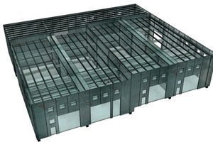  Fig. 1 Precast factory building: columns, girders, panels. 