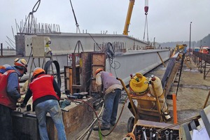  Final curing of beams 