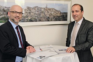  Hubert Rapperstorfer (rechts) mit  Christian Jahn, Chefredakteur BFT International 