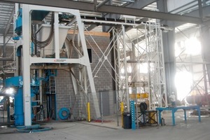  Fig. 8 The area around the turntable of the Radial Press with safety light curtains.  