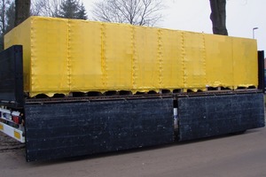  Form-fit loading of palletized concrete products 