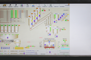  The MS 21 employees are monitoring the mixing process using the system control program supplied by Turkish provider Endost  