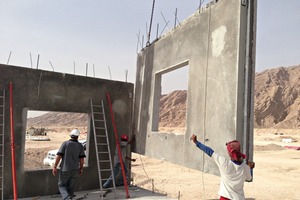  Much less manpower is required for erecting the walls. Only the first wall requires additional propping, which significantly saves time 