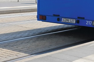  ... a large number of stops equipped with Railbeton curbs and guiding systems for the visually impaired 