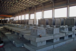  The tilting table production line is also used for the manufacture of various structural precast concrete elements 