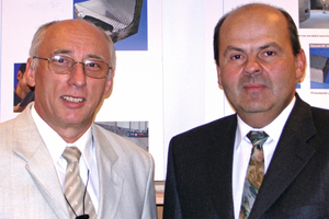  The managerial duo of MC in ­Hun­gary: László Hégely, managing ­director and commercial manager in ­Budapest (left), and Béla Rapp, managing director and production manager of the plant in Kövesgyür (right) 