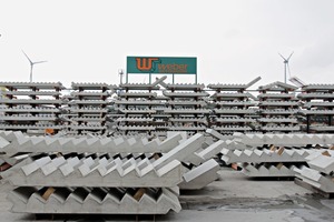  The staircase shelving on the company premises 