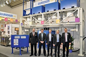  The trade fair team of Würschum presented the color-mix innovation at this year’s Bauma 