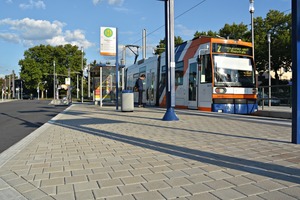  Die Rhein-Neckar-Verkehr GmbH setzt in Mannheim seit Jahren auf das ­verschiebesichere Pflaster­system CombiStabil 