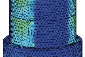  Abb. 3 Darstellung einer Lastübertragung unter Verwendung von DIN-Produkten mit mehr als 650 kN. Die Last wird auf die drei Lastübertragungselemente verteilt. 