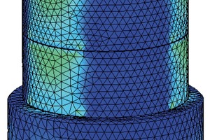  Abb. 3 Darstellung einer Lastübertragung unter Verwendung von DIN-Produkten mit mehr als 650 kN. Die Last wird auf die drei Lastübertragungselemente verteilt. 