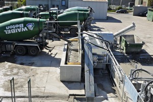  Bibko delivered this leftover-­concrete recycling system to ­Waibel Frankfurt GmbH 