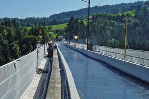  2The finished track bed sealed with polymer bitumen  