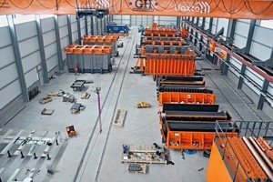  Production building in Ica with three modular molds, roof and stair molds as well as battery molds  