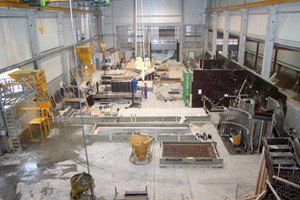  Fig. 10 View from the control platform into the production building.  