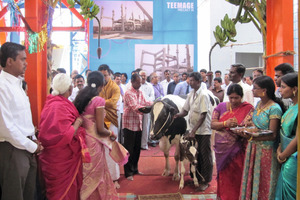  1The opening of the precast plant was a major event to which about 300 guests were invited 
