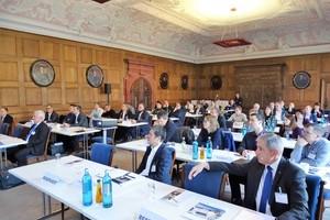  Das Mönchsrefektorium der ehemaligen Zisterzienserabtei Eberbach bildete den würdigen Rahmen für die Dyckerhoff-Edelputz-und Bauchemie-Tagung 2018  