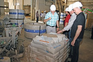  The concrete experts from Germany talk shop on the basic materials used  