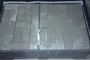  → 2 Laboratory-scale concrete pavement 