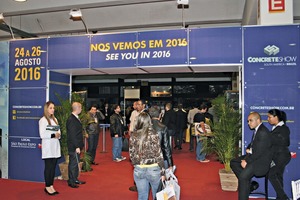  The trade show organizer UBM Sienna also expects visitor and exhibitor growth rates for the tenth edition of the São Paulo Concrete Show 