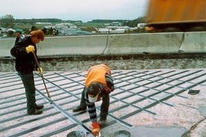  The highway bridge near Montabaur was reinforced at the top and bottom of its frame decking and on the front sides of its enclosing walls 