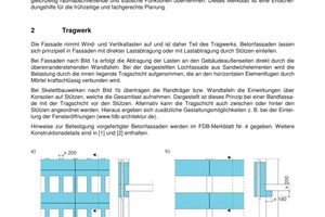  Das aktualisierte FDB-Merkblatt Nr. 3 zur Planung vorgefertigter Stahlbetonfassaden (11/2016) enthält jetzt auch Angaben zu Expositionsklassen und zur Verwendung von Folien 