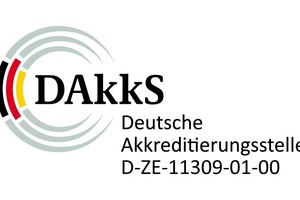  Abb. 1 DAkkS-Logo mit der dazugehörigen Zertifizierungs-nummer. 