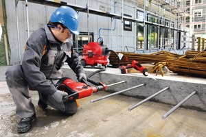  The new Hilti hollow drill in action  