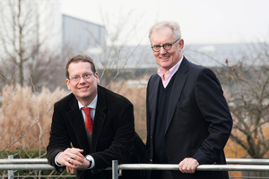  Peter Klostermann (right) is proud that his son Florian will follow him in the company 