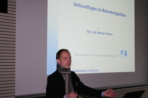  Dipl.-Ing. Mathias Tillmann von der FDB informierte die Zuhörer an der TU Darmstadt mit Detailwissen aus Theorie und Praxis 