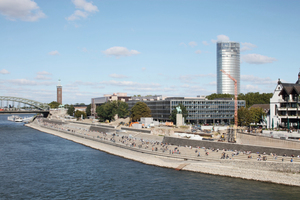  Rheinboulevard – Ansicht von der Deutzer Brücke 