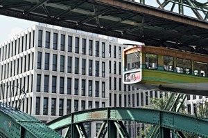  → 1 North view from the suspended railway station  