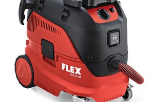  Flex supplements its range of safety vacuum cleaners for the shop, construction site, and compact application with its vacuum cleaners of model classes 33 und 44 