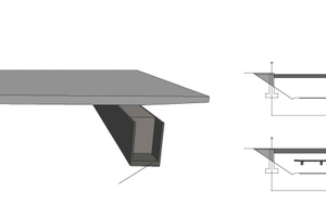  1Schematic sketch for building with trough-shaped semi-precast girders 