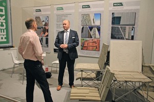  Alexander Turpakov of the formliner supplier Reckli is negotiating a major order with a Moscow-based construction group 