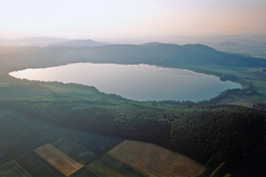  2Laach Lake, the crater of the former volcano 