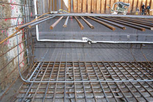  Pentaflex ABS, shuttering element as assembled before concrete placement 