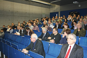  The lecture hall of the Regensburg University of Applied Sciences was well attended until the end of the last speech 