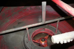  Fig. 3 View into the patented colloidal mixer supplied by MAT. 