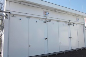  The storage facility for hazardous goods made of sandwich panels 
