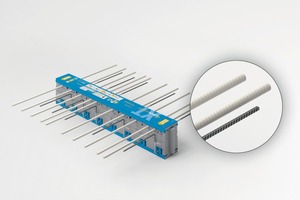  Bei der neuen Baulösung Isokorb XT-Combar treffen zwei Produktwelten – der Isokorb XT und der Glasfaserverbundwerkstoff Combar – aufeinander  