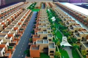  Abb. 2-RAUS Teilausschnitt Modellfoto Siedlungsprojekt in Riad, Saudi Arabien. 