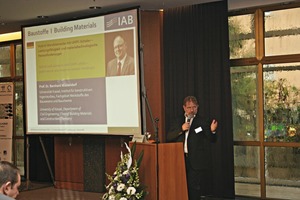  Dr.-Ing. Ulrich Palzer, the Institute Director, again moderated high-ranking speakers for around 300 participants “concrete(ly) ­unbeatable” 