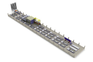  1Pallet circulation system for manufacture of solid walls, solid floors and floor slabs 