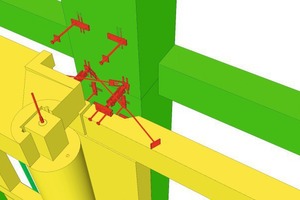  Die Montageteile der Fassade stellten hohe Ansprüche an Detaillierung und Toleranzen 