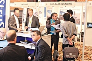  A total of 67 companies of the international construction industry presented themselves at their booths, including our trade journal, BFT International, with a display of journals in the entrance area 