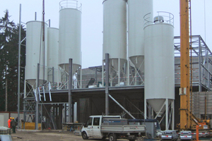  The seven silos of the plant 