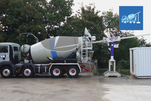  The mixer truck drums are cleaned every day or before any idle times, using an adjustable cleaning lance with cleaning nozzle head that is moved inside the drum automatically 